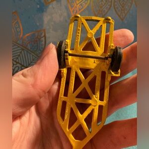 B1G2 - Small Vintage Yellow Vehicle Trailer Toy - Buy 1, Get 2 FREE